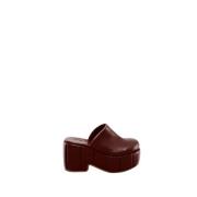 THEMOIRè Blank Marsala Vegan Sandal Klackar Purple, Dam