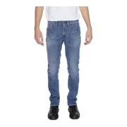 Jeckerson Blå Dragkedja Knapp Jeans Fickor Blue, Herr