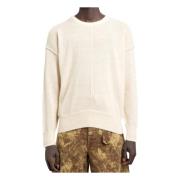 Lemaire Alpacka Ull Ljus Beige Jumper Beige, Herr