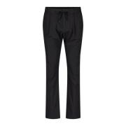 Herno Vattentäta Byxor Slim Fit Elastisk Midja Black, Herr