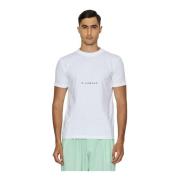 John Richmond Logo Fram Rund Hals Kortärmad Bomull T-shirt White, Herr