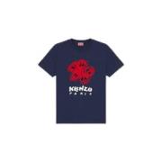 Kenzo Casual Bomull T-shirt Blue, Dam