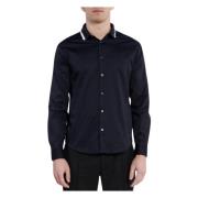 Armani Exchange Blå Button-Up Skjorta Blue, Herr