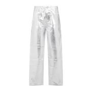 Ganni Stary Denim Jeans Gray, Dam