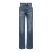 Seafarer Klassiska Blåa Wide Leg Jeans Blue, Dam