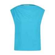 Jane Lushka One-Shoulder Bloom Top Light Blue Blue, Dam