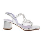 Albano High Heel Sandals Gray, Dam