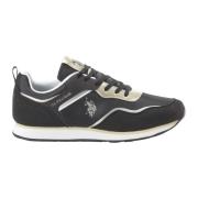 U.s. Polo Assn. Svarta Mocka Slip-On Sneakers Black, Dam