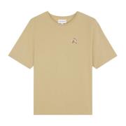 Maison Kitsuné T-Shirts Beige, Dam