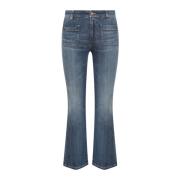 Seafarer Flared High Waist Blå Jeans Blue, Dam