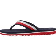 Tommy Hilfiger Strand Sandal Flip Flops Blue, Dam