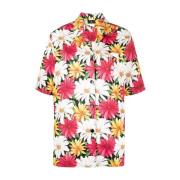 Etro Blommig kortärmad skjorta Multicolor, Dam