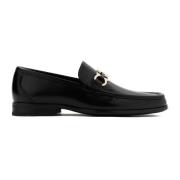 Salvatore Ferragamo Lyxigt Kalvskinn Loafers Black, Herr