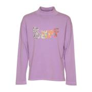 ERL Surf Patch Longsleeve Stickad Tröja Purple, Herr