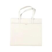 Yves Saint Laurent Vintage Pre-owned Laeder totevskor White, Dam