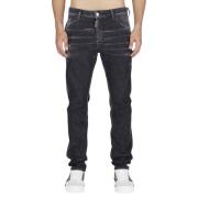 Dsquared2 Svarta Skater Jeans med Distressed Look Black, Herr