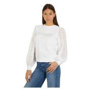 Guess Sangallo Sweater Vit White, Dam