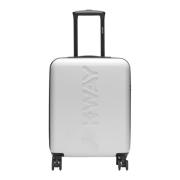 K-Way Liten Vit-Blå Kobolt Trolley White, Unisex