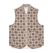 Les Deux Jacquard Mercure Vest Multicolor, Herr