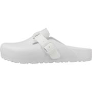 Birkenstock Snygga Boston Mules för Kvinnor White, Dam