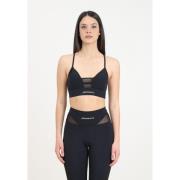 Hinnominate Svart Fitness Top med Logotyptryck Black, Dam