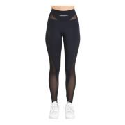 Hinnominate Svarta Leggings med Silikontryck Black, Dam