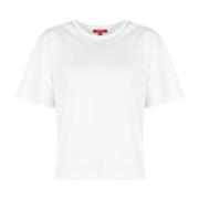 Guess Casual T-shirt med rund hals White, Dam