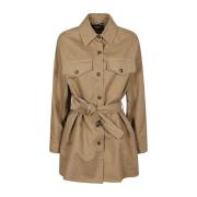 Max Mara Weekend Safarijacka med bälte Beige, Dam