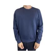 Aspesi Marinblå Sweatshirt med Axeldetaljer Blue, Herr