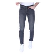 True Rise Mens Super Stretch Denim Normal Fit - Dp55 Gray, Herr