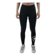 Converse All Star Black Leggings Hög Midja Black, Dam