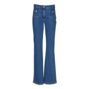 Moschino Flared Jeans Blue, Dam