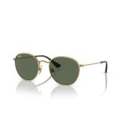 Ray-Ban Runda Gröna Solglasögon för Barn Yellow, Unisex