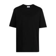Salvatore Ferragamo Svart Logo-Print T-Shirt Black, Herr