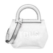 Tous Silver Läder Crossbody Väska Gray, Dam