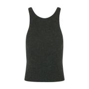 Cortana Grön Alpacka Silke Tank Top Green, Dam