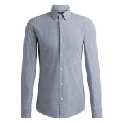 Hugo Boss Slim Fit Polyamid Elastan Skjorta Blue, Herr