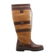 Dubarry Brun Läder Utomhus Boot Brown, Dam