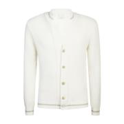 Eleventy Snygg Cardigan för Kvinnor White, Herr