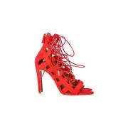 Aquazzura Pre-owned Pre-owned Mocka klackskor Red, Dam