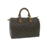 Louis Vuitton Vintage Pre-owned Canvas handvskor Brown, Dam