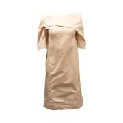 Jil Sander Pre-owned Pre-owned Polyester klnningar Beige, Dam