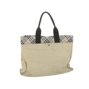 Burberry Vintage Pre-owned Canvas totevskor Beige, Dam