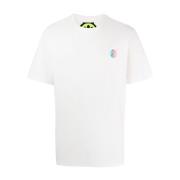 Barrow Logo-Print Bomull T-shirt White, Herr