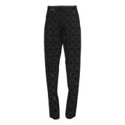 Marine Serre Monogram leggings i svart Black, Dam