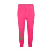 Dsquared2 Joggingbyxor i bomull Grön Fluorescerande Pink, Herr