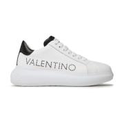 Valentino Vita Lädersneakers med Logotyp White, Herr