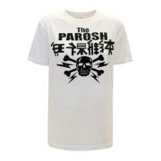 P.a.r.o.s.h. Vit Bomull T-shirt Culmine Aw23 White, Dam