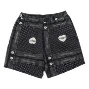 Carhartt Wip Hjärta Bandana Bomullsshorts Black, Herr