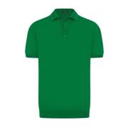 Kiton Mjuk Bomull Polotröja Green, Herr